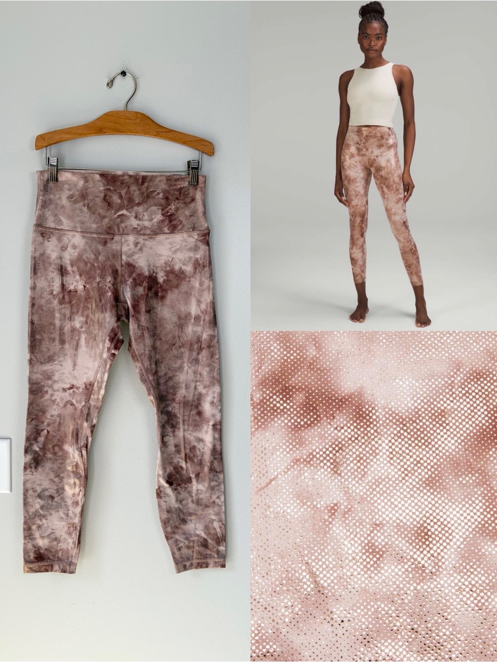 Lululemon Align High Rise Patterned Shine Leggings 25”